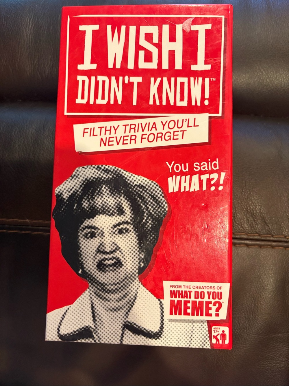 I Wish I Didn't Know! Filthy Trivia Game - Red